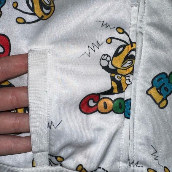 Coogi Y2K Baby Bee Multicolor Logo Bee Pattern Full Zip Jacket Size 18M - Picture 7 of 16